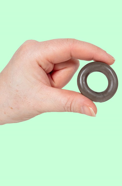 Elastischer schwarzer C-Ring - Penisringe 2
