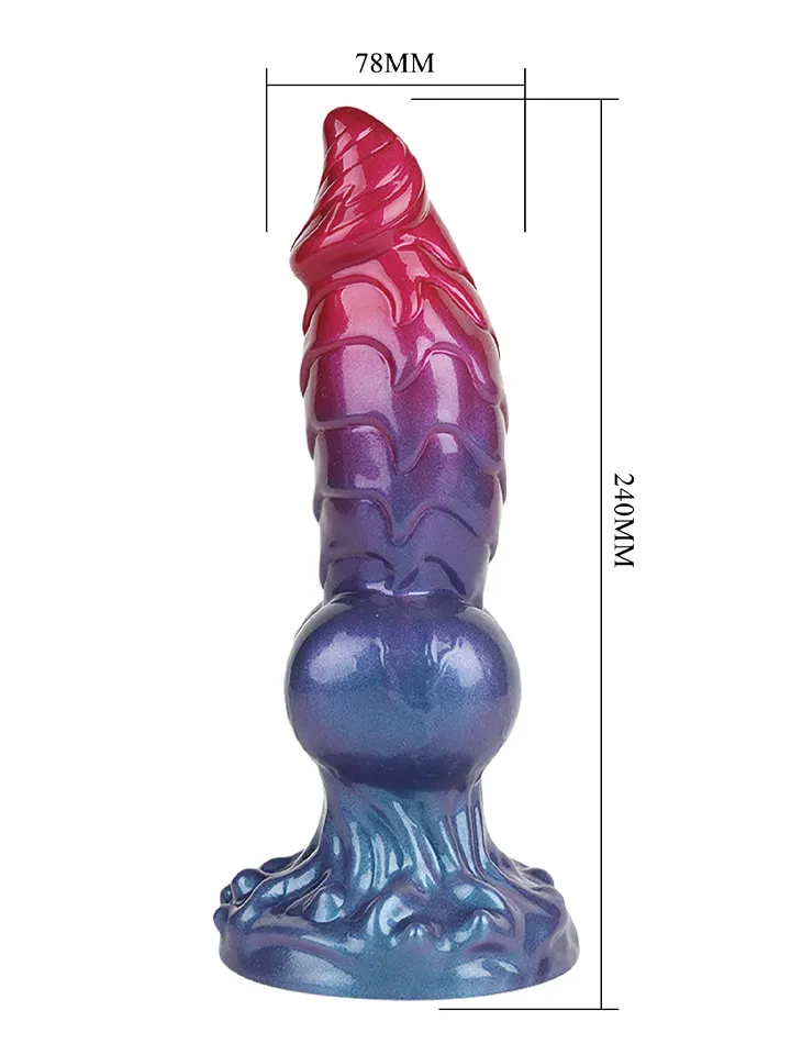 Eldritch Sentinel Rippled Monster Silicone Dildo 24 cm - Drachen-Dildo 3 [full]