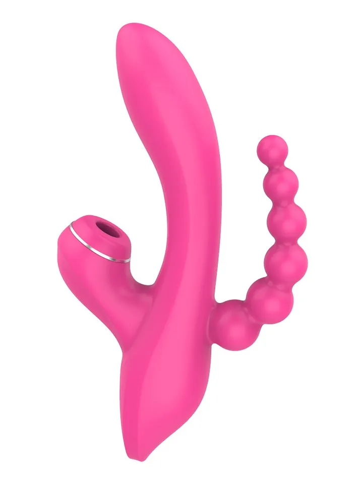 Erospace G-Punkt-Vibrator mit Saugfunktion & Analkugeln - Rabbit-Vibrator 5 [full]