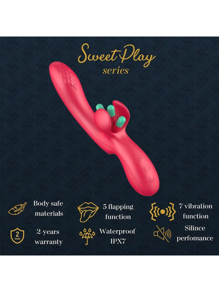 Erospace G-spot Vibrator With Moving Tongue - Rabbit-Vibrator 2 [full]