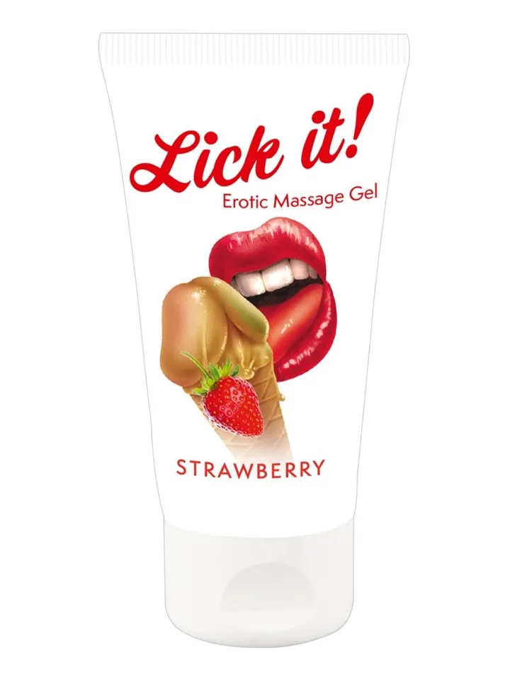 Erotic Massage Gel Strawberry 50 ml - Besserer Oralsex 1 [full]