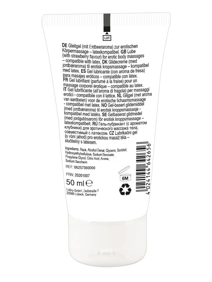 Erotic Massage Gel Strawberry 50 ml - Besserer Oralsex 2 [full]