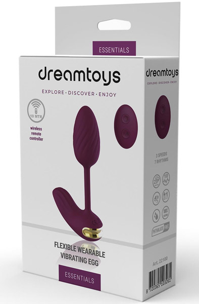 Essentials Flexible Wearable Vibrating Egg Purple - Vibrierendes Ei 7