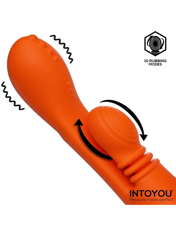 Ethan Vibrator 360° G-Punkt-Massage mit Multifunktion - Rabbit-Vibrator mit rotierender Zunge 2