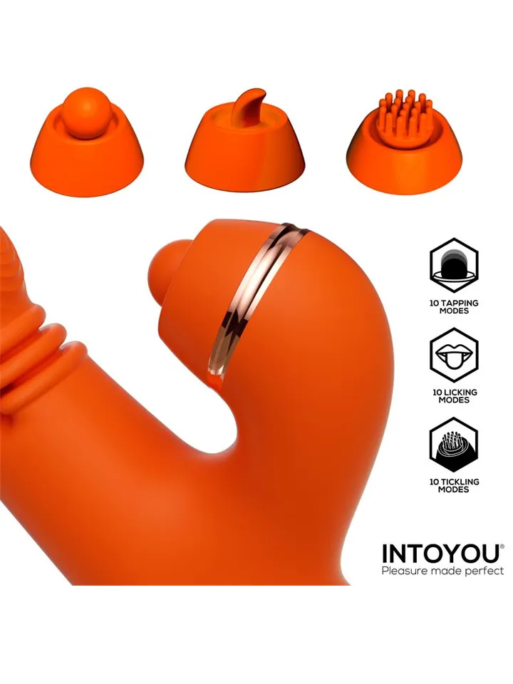Ethan Vibrator 360° G-Punkt-Massage mit Multifunktion - Rabbit-Vibrator mit rotierender Zunge 3