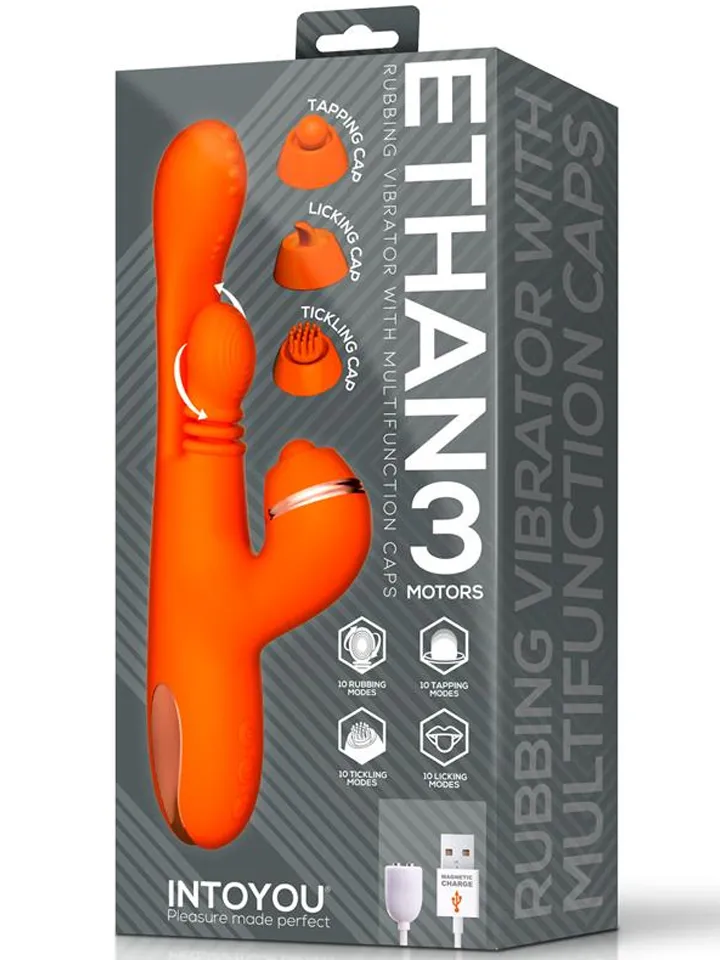 Ethan Vibrator 360° G-Punkt-Massage mit Multifunktion - Rabbit-Vibrator mit rotierender Zunge 5