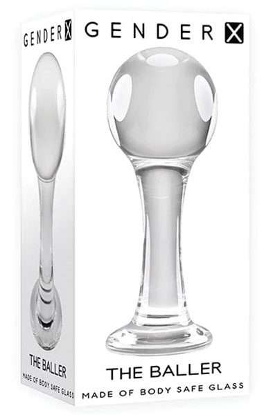 Evolved Gender X The Baller - Analplug aus Glas 4