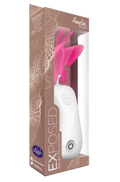 Exposed Amelia Butterfly Bullet Raspberry - Schmetterling Vibrator 2