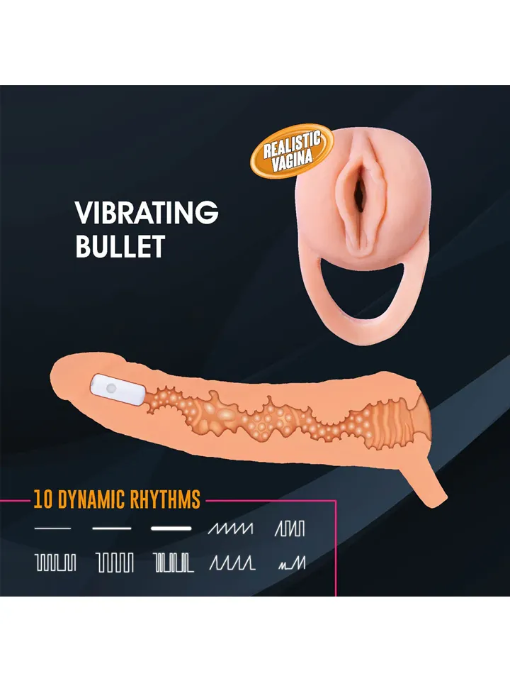 Extendor+ 2-in-1 mit vibrierendem Bullet - Vibrierender Penisverlängerer 2 [full]
