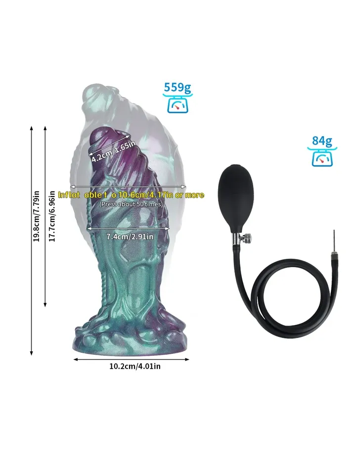 Fantasy Beast Aufblasbarer Butt Plug 20 cm - Aufblasbarer Analplug 2 [full]