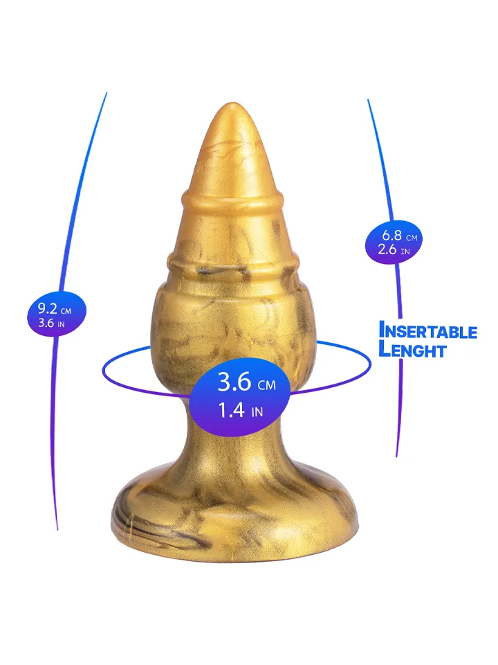 Fantasy Plugs Liquid Silicone Goldy - Analplug 3 [full]