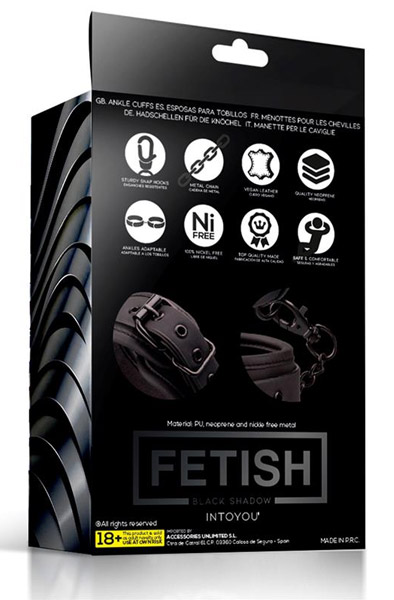 Fetish Black Shadow Ankle Cuffs - Fußmanschetten 3