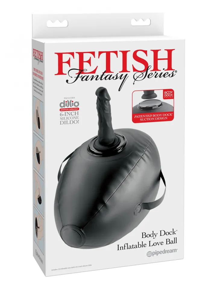 Fetish Fantasy Series Body Dock Inflatable Love Ball - Aufblasbarer Sitz mit Dildo 5 [full]