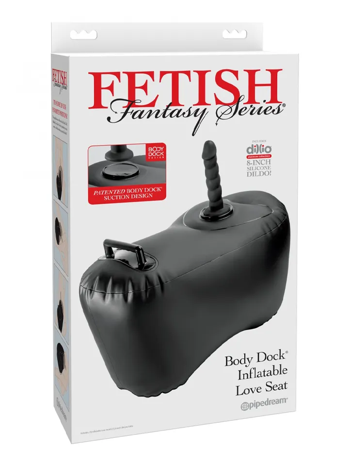 Fetish Fantasy Series Body Dock Inflatable Love Seat - Aufblasbarer Sitz mit Dildo 4 [full]
