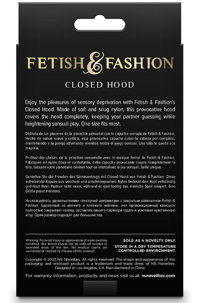 Fetish & Fashion Geschlossene Maske Weiß - BDSM Maske 3