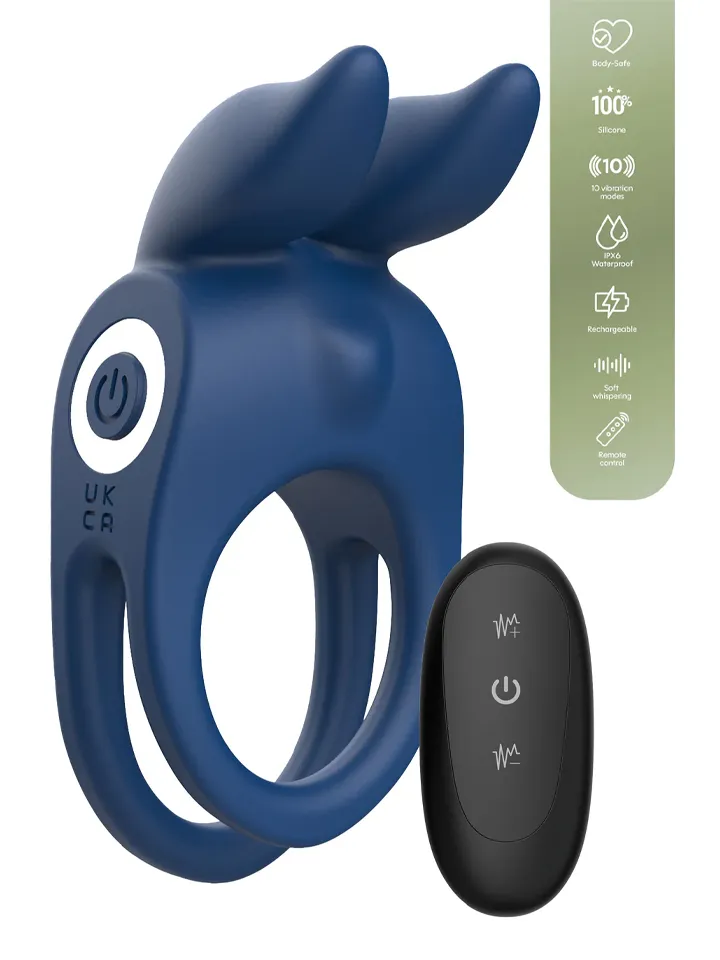 Fierce Rabbit Ring Vibrating + Remote - Penisring für den Mann 1 [full]
