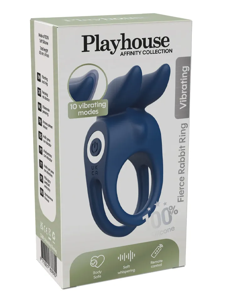 Fierce Rabbit Ring Vibrating + Remote - Penisring für den Mann 3 [full]