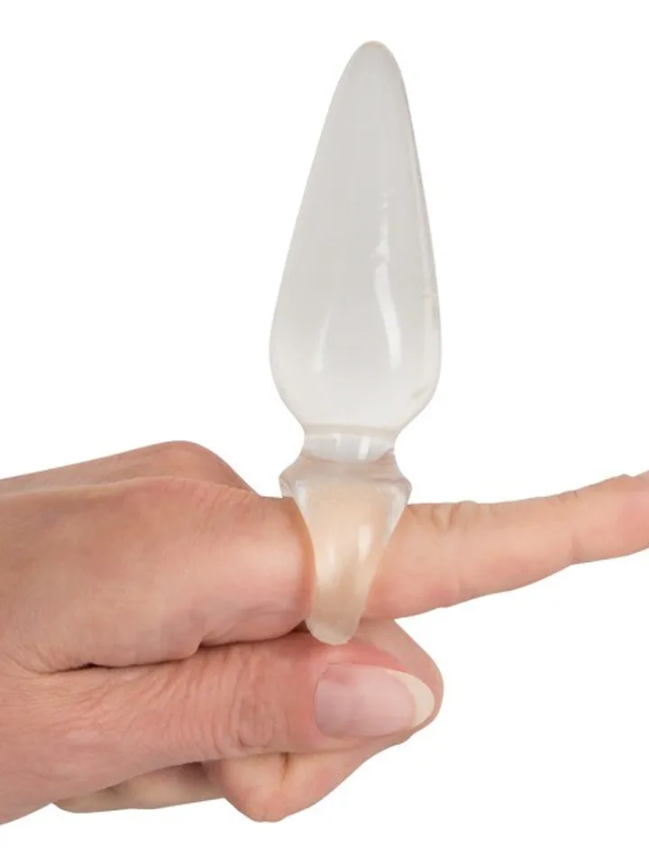 Finger Butt Plug 9,5 cm - Analplug mit Zugring 2 [full]