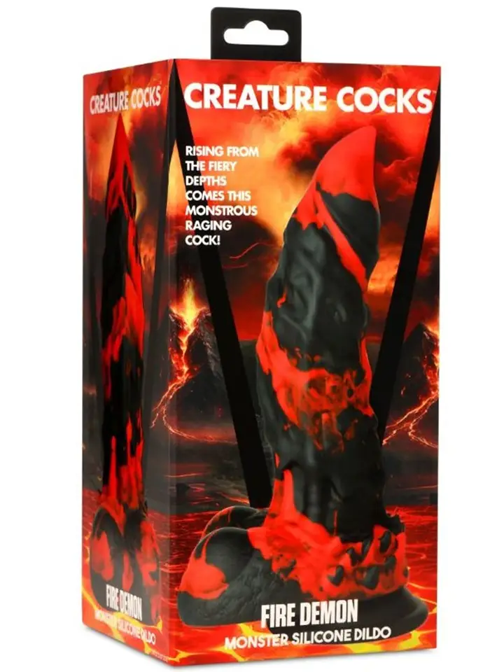 Fire Demon Monster Silicone Dildo 21,6 cm - Drachen-Dildo 2