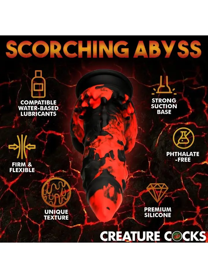 Fire Demon Monster Silicone Dildo 21,6 cm - Drachen-Dildo 4