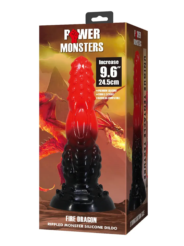 Fire Dragon Monster Silikon-Dildo 24,5 cm - Drachen-Dildo 3 [full]