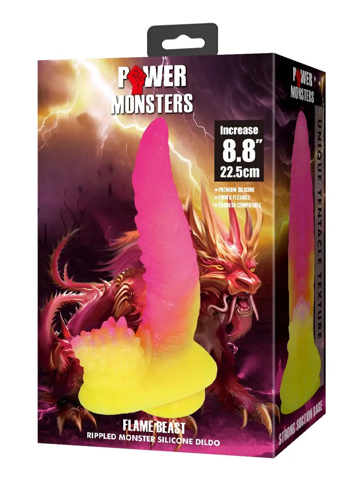 Flamebeast Monster Silikon-Dildo 22,5 cm - Drachen-Dildo 3 [full]