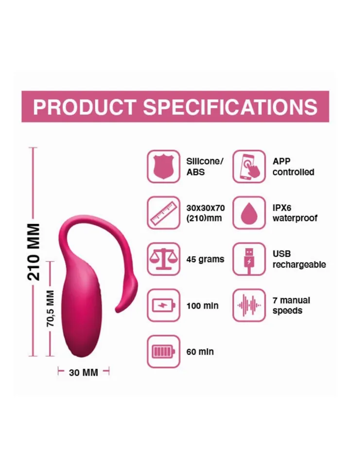 Flamingo Vibrating Egg With App - App-gesteuertes Vibro-Ei 3 [full]