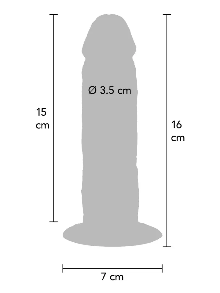 Foreskin Silicone Dildo 15 cm - Realistischer Dildo 3 [full]