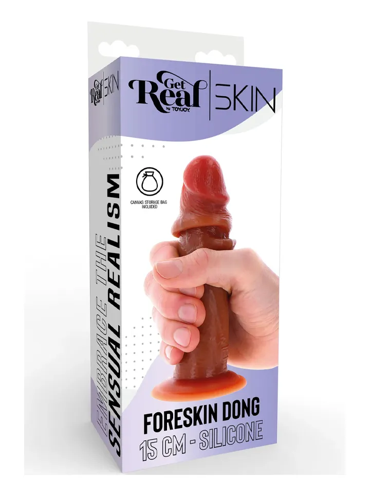 Foreskin Silicone Dildo 15 cm - Realistischer Dildo 4 [full]