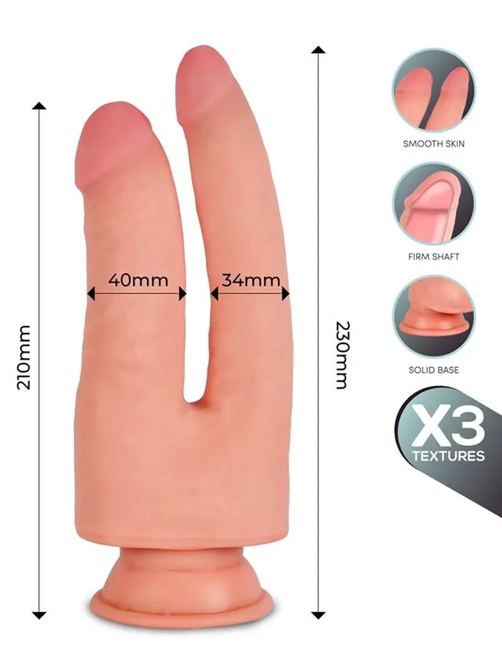 Franz Triple Density Double Dildo 23 cm - Doppel-Dildo 2 [full]