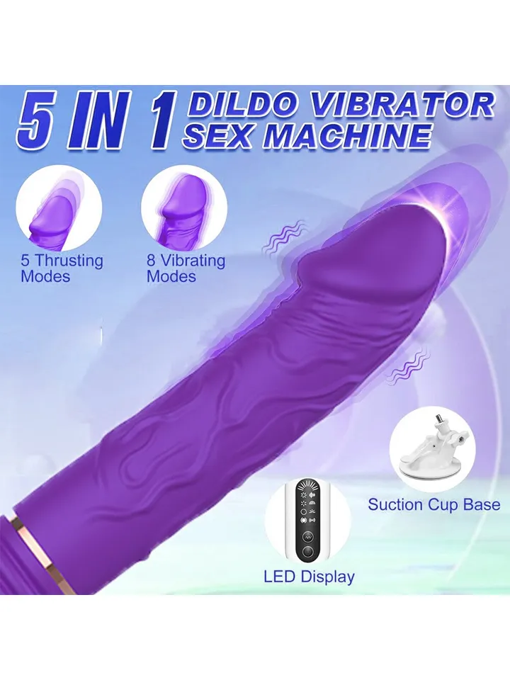 Freihändiger Stoß- und Vibrationsdildo - Sexmaschine 2 [full]
