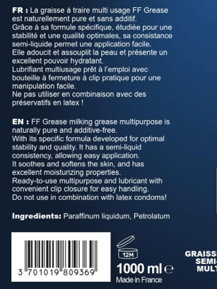 Fuck & Fist Milking Grease Lubricant 1000 ml - Gleitmittel für Fisting / Analsex 3