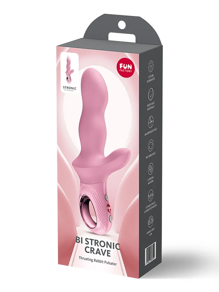 Fun Factory Bi Stronic Crave Thrusting Rabbit Pulsator Rosé - Rabbit-Vibrator 8 [full]