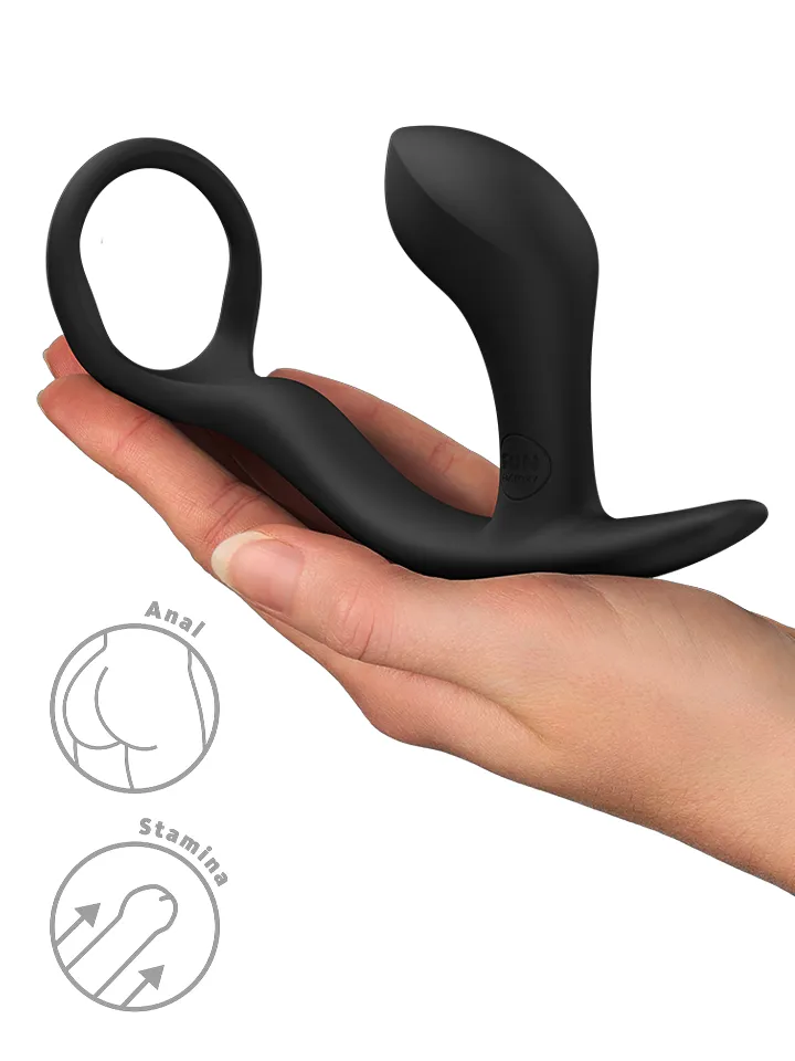 Fun Factory Bootie Ring Anal Plug Schwarz - Analplug mit Penisring 2 [full]