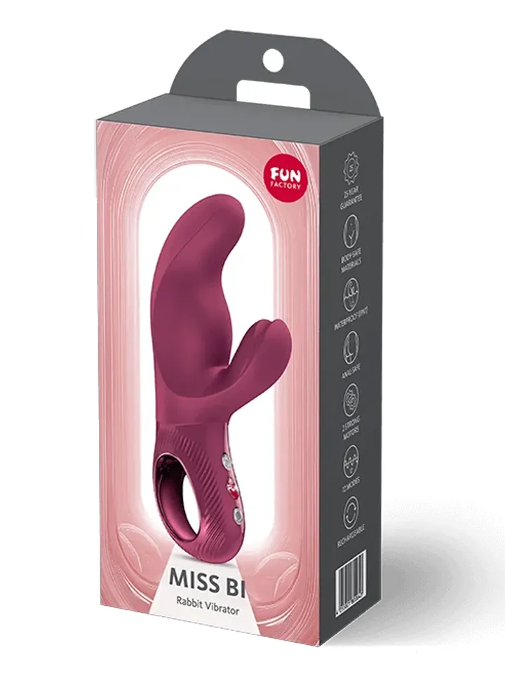 Fun Factory Miss Bi Rabbit Vibrator Wine Red - Rabbit-Vibrator 6 [full]