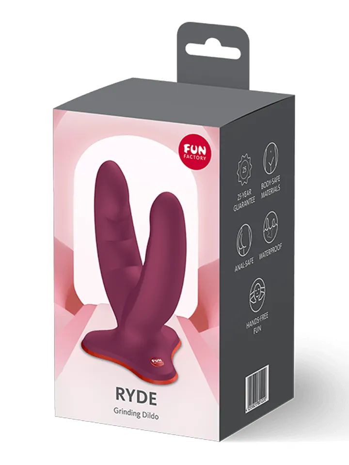 Fun Factory Ryde Double Dildo Wine Red - Doppel-Dildo 4 [full]