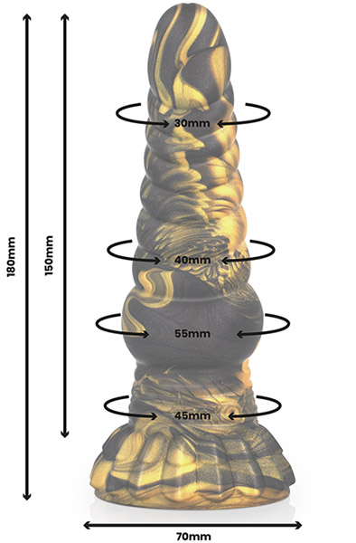 Furias Dildo – Griechische mythologische Kreatur 18 cm - Drachen-Dildo 2