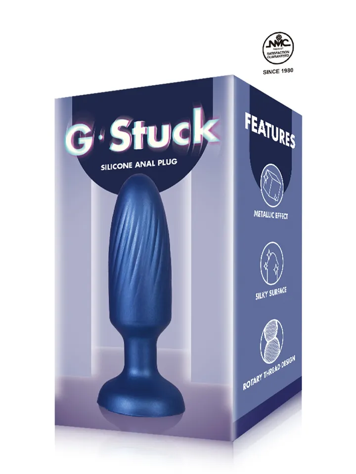 G-Stuck Silikon Butt Plug Blau - Analplug 3 [full]