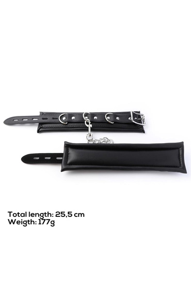 Gepolsterte verstellbare Handschellen Schwarz - Handschellen 7