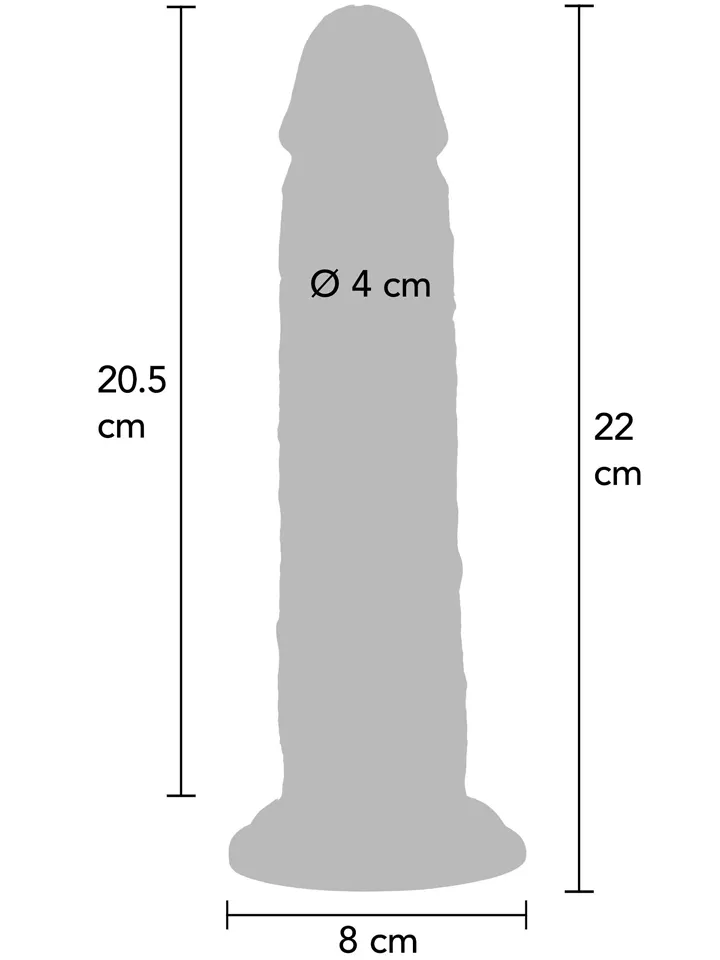 Get Real Silikon-Dildo mit Vorhaut 22 cm - Realistischer Dildo 3