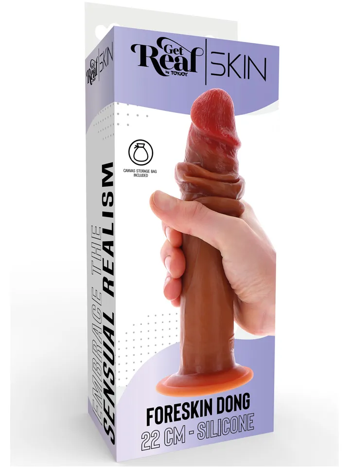 Get Real Silikon-Dildo mit Vorhaut 22 cm - Realistischer Dildo 5