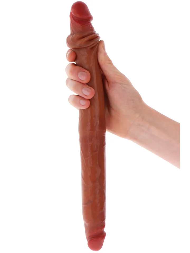 Get Real Silikon-Doppeldildo mit Vorhaut 40 cm - Doppel-Dildo 1