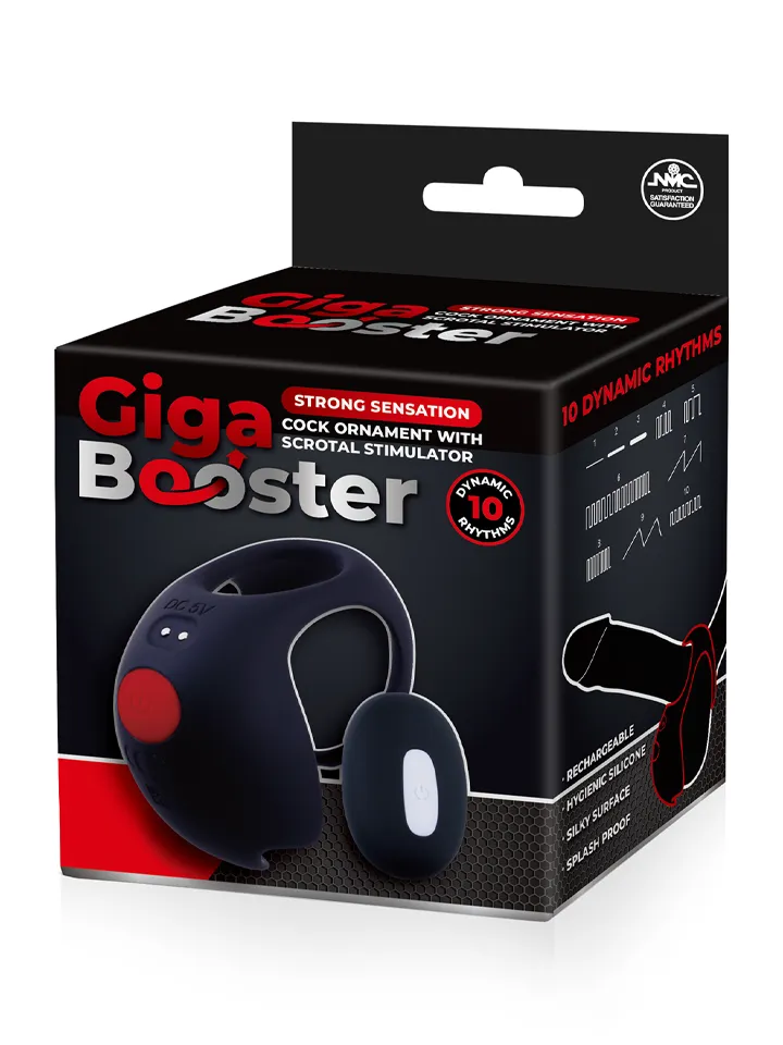 Giga Booster Penisring mit Hodenstimulator - Vibrierender Penisring 2 [full]