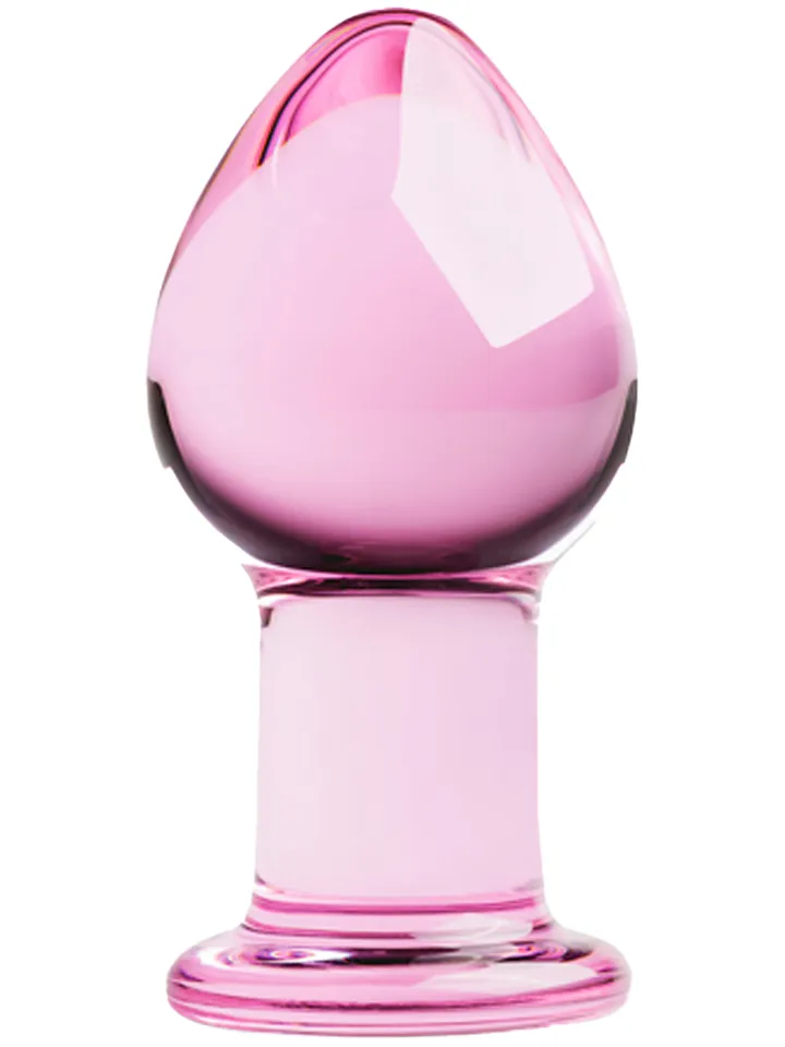 Gildo Glas Buttplug Pink - Analplug aus Glas 1