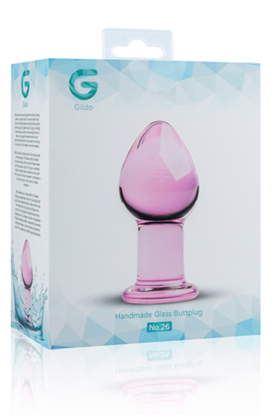 Gildo Glas Buttplug Pink - Analplug aus Glas 3