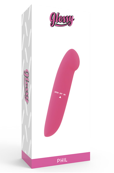 Glossy Phil Vibrator Pink - G-Punkt-Vibrator 2
