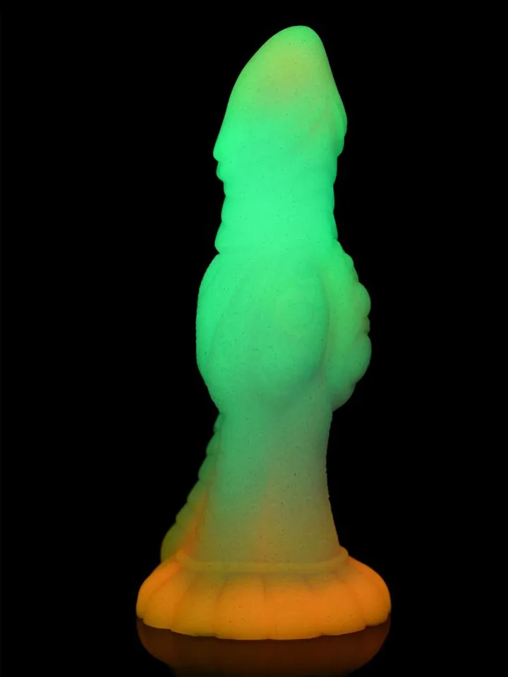 Glow-In-The-Dark Alien Dildo 21,6 cm - Drachen-Dildo 2 [full]