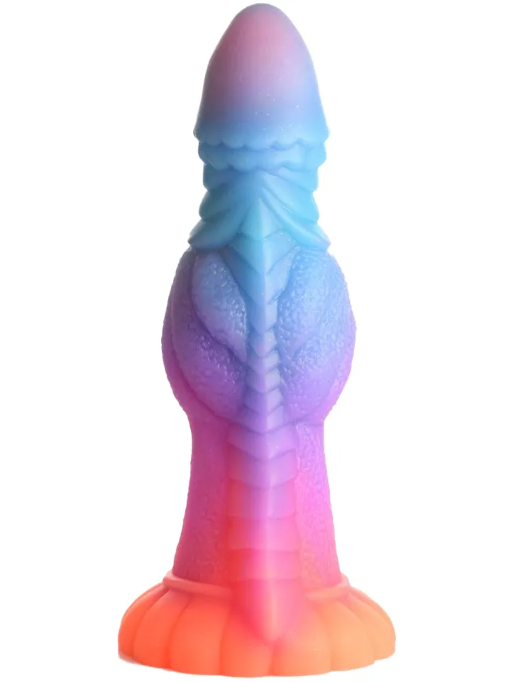 Glow-In-The-Dark Alien Dildo 21,6 cm - Drachen-Dildo 3