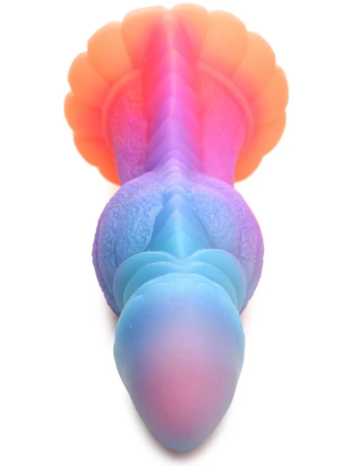 Glow-In-The-Dark Alien Dildo 21,6 cm - Drachen-Dildo 4