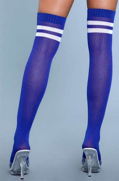 Going Pro Strümpfe Overknee Blau - Stay-ups 2
